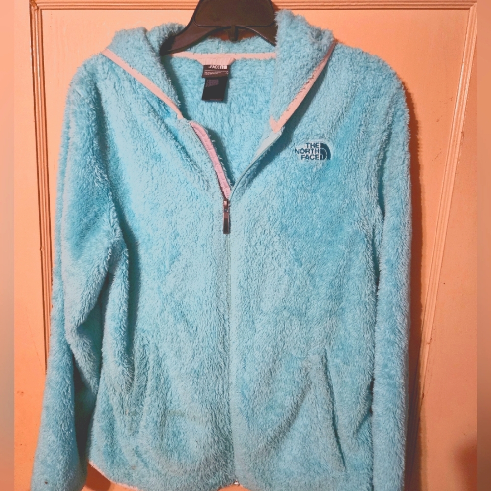 The North face fuzzy jacket